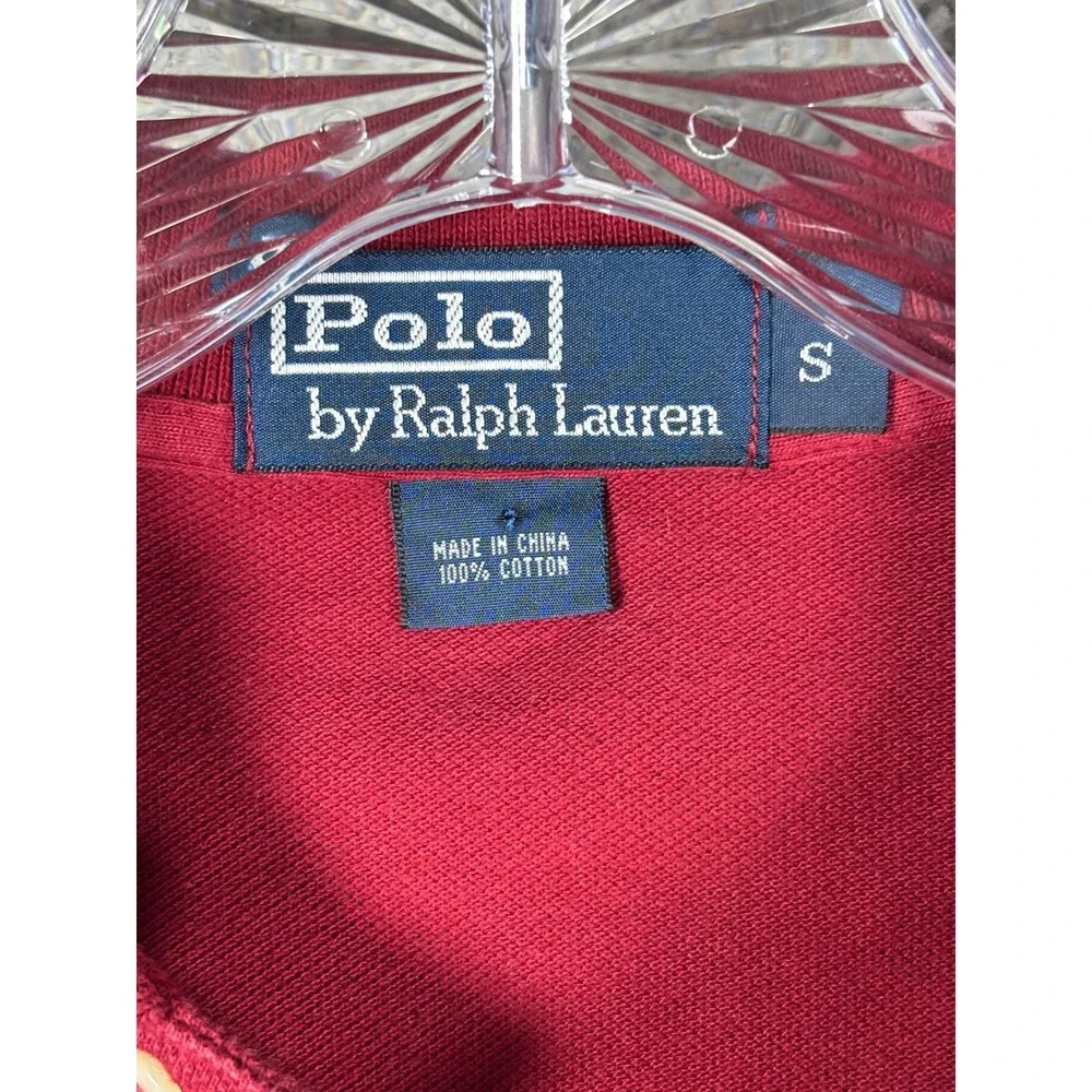 Polo Ralph Lauren Men's Red Short Sleeve Classic Fit‎ Cotton Polo Shirt Size S